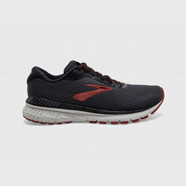 Brooks Adrenaline Gts 20 Road Løpesko Herre Pris - Svart/Rød - Norge (PQD251437)